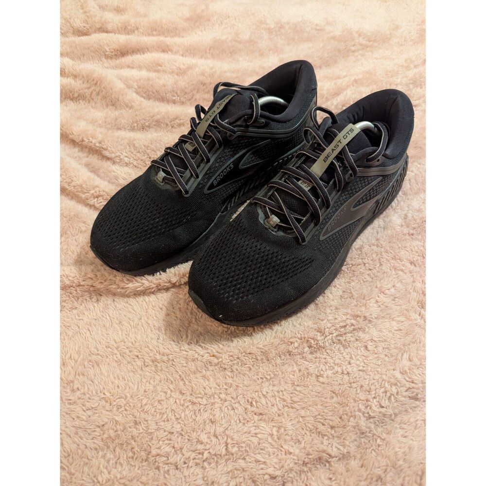 Brooks Beast GTS Black Running Shoes Men's Size 11.5 Wide 2E